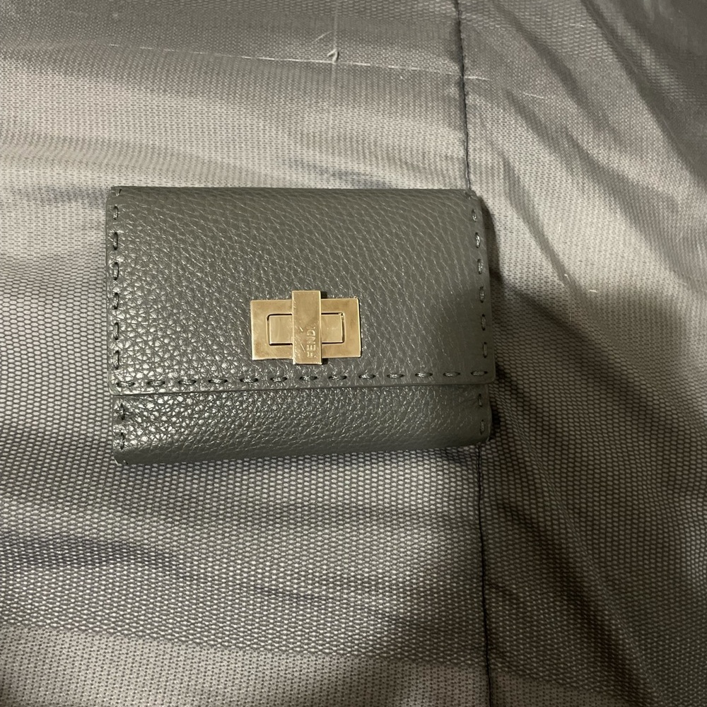 Gray leather